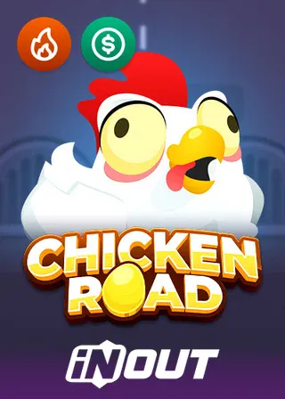 Chiken Road by InOut casino game